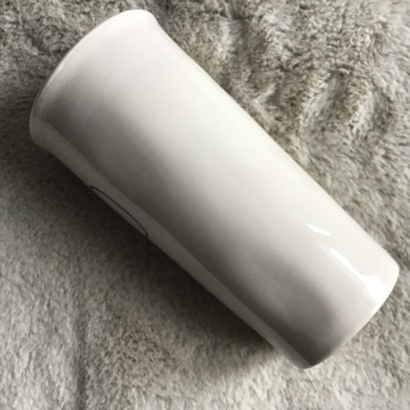 RAE DUNN ‘HELLO’ TALL DOUBLE WALL CERAMIC TRAVEL MUG - Picture 3 of 5